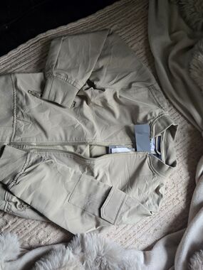 Soveirgn Code Khaki Bomber Jacket - Neutral Tan
